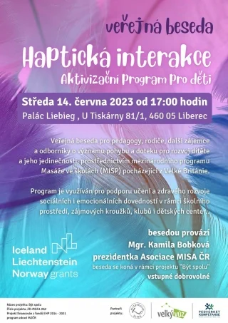 Haptická interakce - veřejná beseda K. Bobková - leták